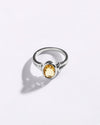Exclusive Golden Topaz (Sunahara Pukhraj) Ring in 925 Sterling Silver - Shakti