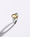 Exclusive Golden Topaz (Sunahara Pukhraj) Ring in 925 Sterling Silver - Shakti