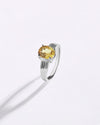Magical Golden Topaz (Sunahara Pukhraj) Ring in 925 Sterling Silver - Urja