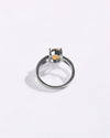 Sleek Golden Topaz (Sunahara Pukhraj) Ring in 925 Sterling Silver - Urja