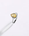 Minimalist Golden Topaz (Sunahara Pukhraj) Ring in 925 Sterling Silver - Astra