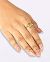 Minimalist Golden Topaz (Sunahara Pukhraj) Ring in 925 Sterling Silver - Astra
