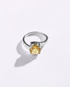 Promise Golden Topaz (Sunahara Pukhraj) Ring in 925 Sterling Silver - Urja
