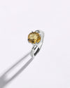 Promise Golden Topaz (Sunahara Pukhraj) Ring in 925 Sterling Silver - Urja