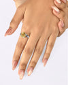 Promise Golden Topaz (Sunahara Pukhraj) Ring in 925 Sterling Silver - Urja