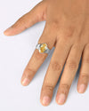 Heirloom Golden Topaz (Sunahara Pukhraj) Ring in 925 Sterling Silver - Shakti