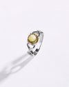 Powerful Golden Topaz (Sunahara Pukhraj) Ring in 925 Sterling Silver - Urja