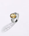 Cherished Golden Topaz (Sunahara Pukhraj) Ring in 925 Sterling Silver - Shakti