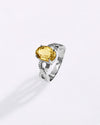 Celestial Golden Topaz (Sunahara Pukhraj) Ring in 925 Sterling Silver - Urja