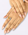 Celestial Golden Topaz (Sunahara Pukhraj) Ring in 925 Sterling Silver - Urja