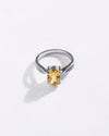 Grace Golden Topaz (Sunahara Pukhraj) Ring in 925 Sterling Silver - Urja