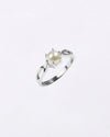 Grace Pearl (Moti) Ring in 925 Silver - Round Astra