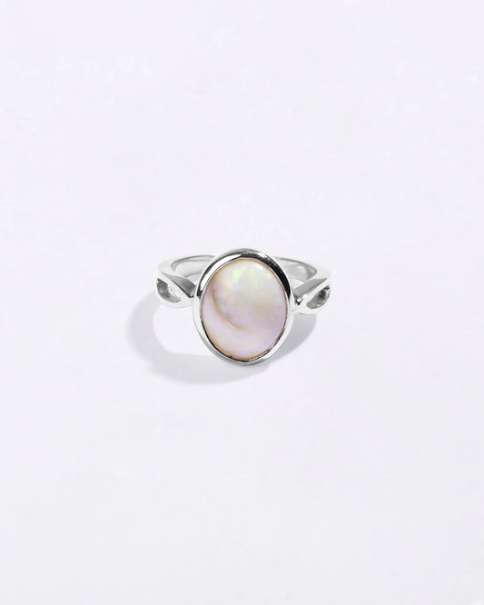 Grace Fire Opal (Doodhiya) Ring in 925 Silver - Shakti