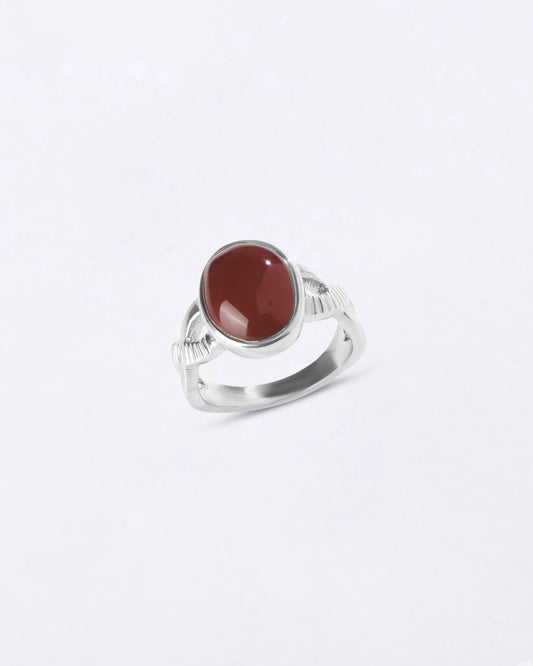 Celestial Hakik (Agate) Ring in 925 Sterling Silver - Shakti