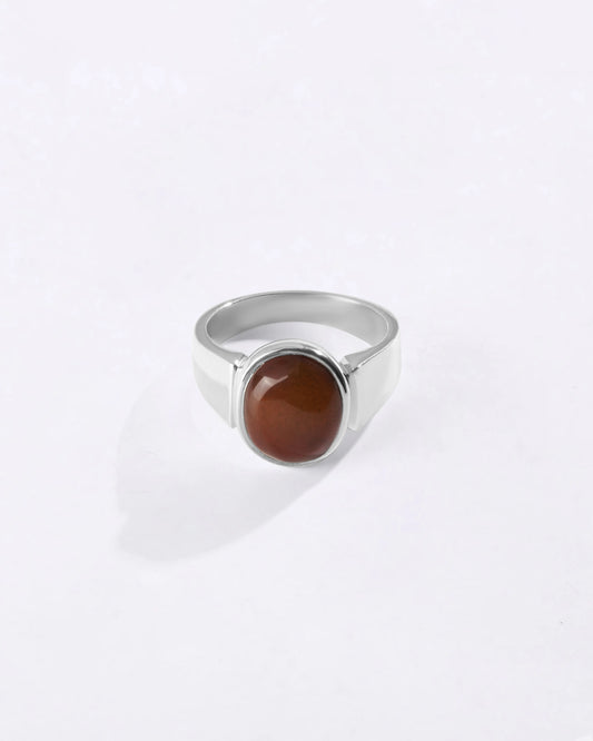 Heirloom Hakik (Agate) Ring in 925 Sterling Silver - Shakti