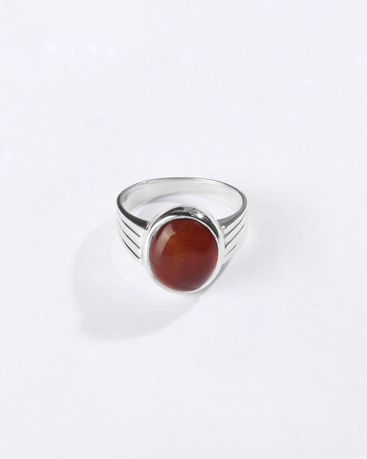 Vintage Hakik (Agate) Ring in 925 Sterling Silver - Shakti
