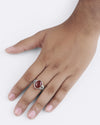 Celestial Hakik (Agate) Ring in 925 Sterling Silver - Shakti