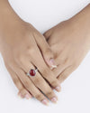 Natural Hakik (Agate) Ring in 925 Sterling Silver - Shakti