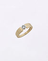 Hexagon Diamond Ring in Gold