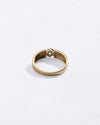 Hexagon Diamond Ring in Gold