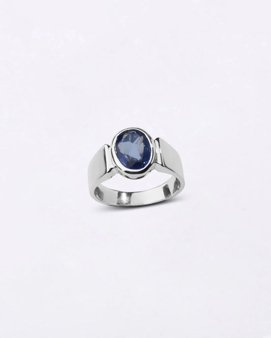 Heirloom Iolite (Neeli) Ring in 925 Sterling Silver - Shakti