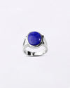 Statement Lapis Lazuli (Lajward) Ring in 925 Sterling Silver - Shakti