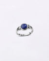 Exclusive Lapis Lazuli (Lajward) Ring in 925 Sterling Silver - Round Shakti