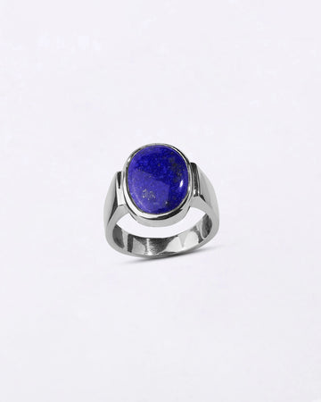 Heirloom Lapis Lazuli (Lajward) Ring in 925 Sterling Silver - Shakti