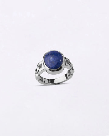 Rolex Lapis Lazuli (Lajward) Ring in 925 Sterling Silver - Shakti