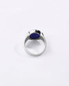 Statement Lapis Lazuli (Lajward) Ring in 925 Sterling Silver - Shakti
