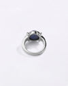 Deluxe Lapis Lazuli (Lajward) Ring in 925 Sterling Silver - Round Shakti