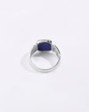 Eternal Lapis Lazuli (Lajward) Ring in 925 Sterling Silver - Cushion Shakti