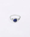 Exclusive Lapis Lazuli (Lajward) Ring in 925 Sterling Silver - Round Shakti