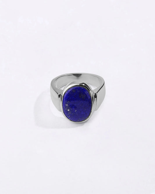 Heirloom Lapis Lazuli (Lajward) Ring in 925 Sterling Silver - Shakti