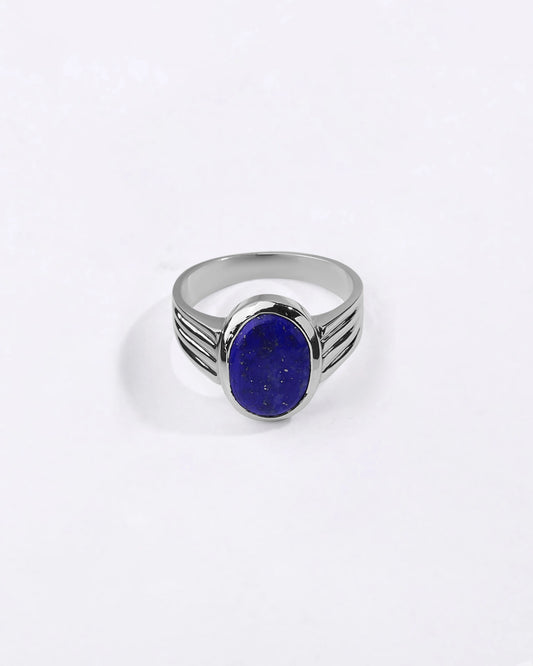Vintage Lapis Lazuli (Lajward) Ring in 925 Sterling Silver - Shakti