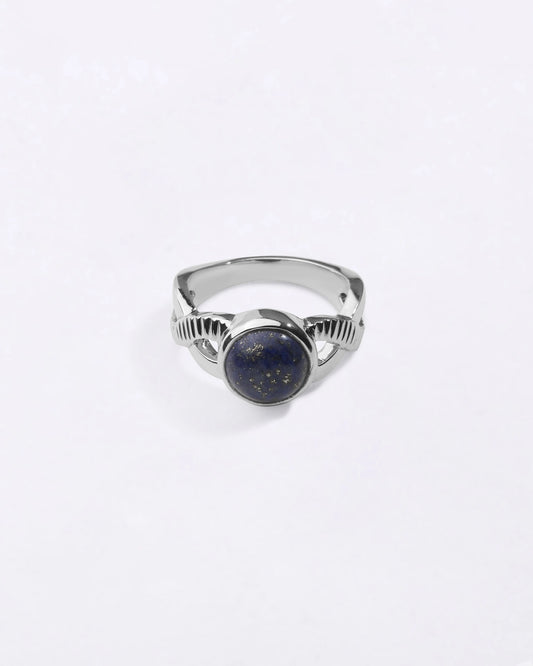 Celestial Lapis Lazuli (Lajward) Ring in 925 Sterling Silver - Shakti