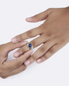 Celestial Lapis Lazuli (Lajward) Ring in 925 Sterling Silver - Shakti