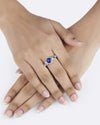 Exclusive Lapis Lazuli (Lajward) Ring in 925 Sterling Silver - Round Shakti