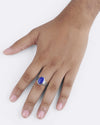 Vintage Lapis Lazuli (Lajward) Ring in 925 Sterling Silver - Shakti
