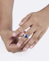Rolex Lapis Lazuli (Lajward) Ring in 925 Sterling Silver - Shakti