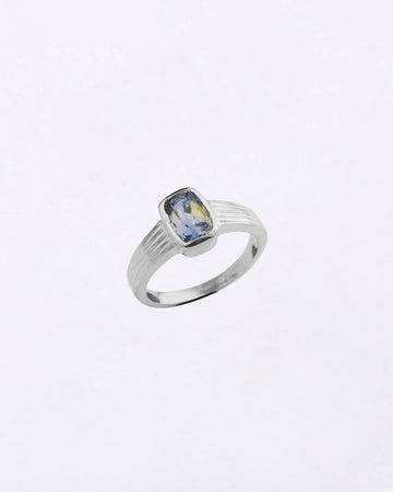 Magical Pitambari Neelam Ring in 925 Silver - Shakti