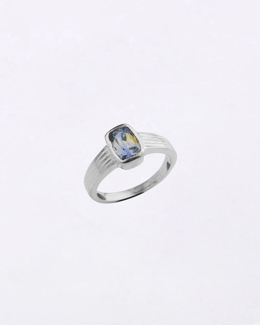 Magical Pitambari Neelam Ring in 925 Silver - Shakti