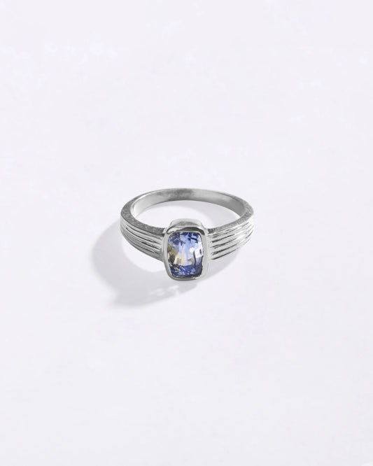 Magical Pitambari Neelam Ring in 925 Silver - Shakti
