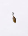 Marquise Tiger Eye Pendant in 925 Silver
