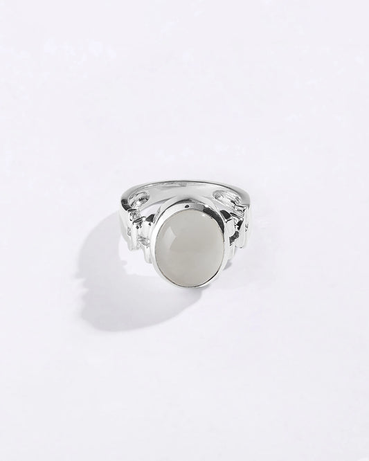 Exotic Moonstone Ring in 925 Sterling Silver - Shakti