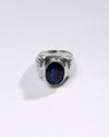 Premium Blue Sapphire (Neelam) Ring in 925 Silver - #1238B - Myra