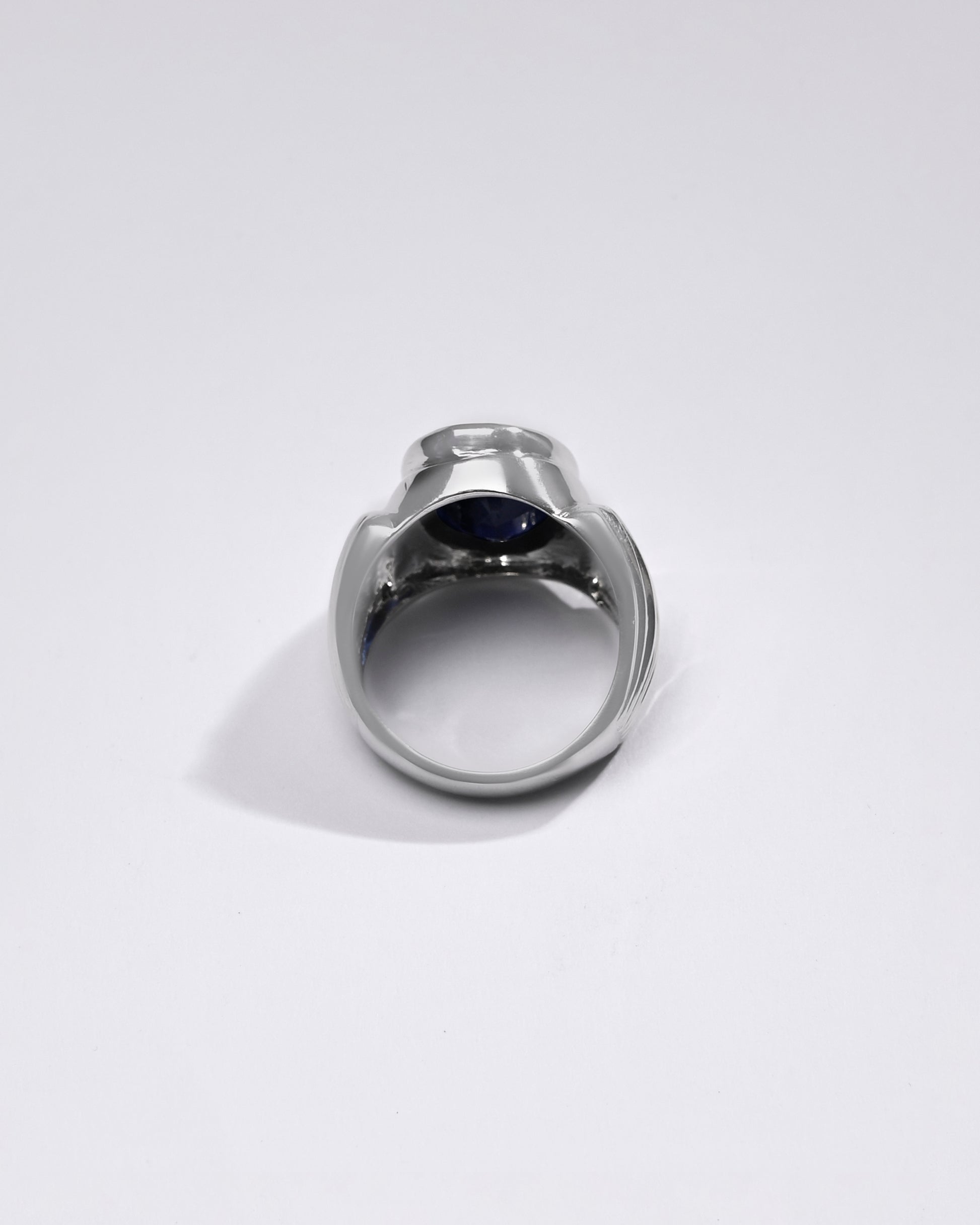 Premium Blue Sapphire (Neelam) Ring in 925 Silver - #1238B - Myra