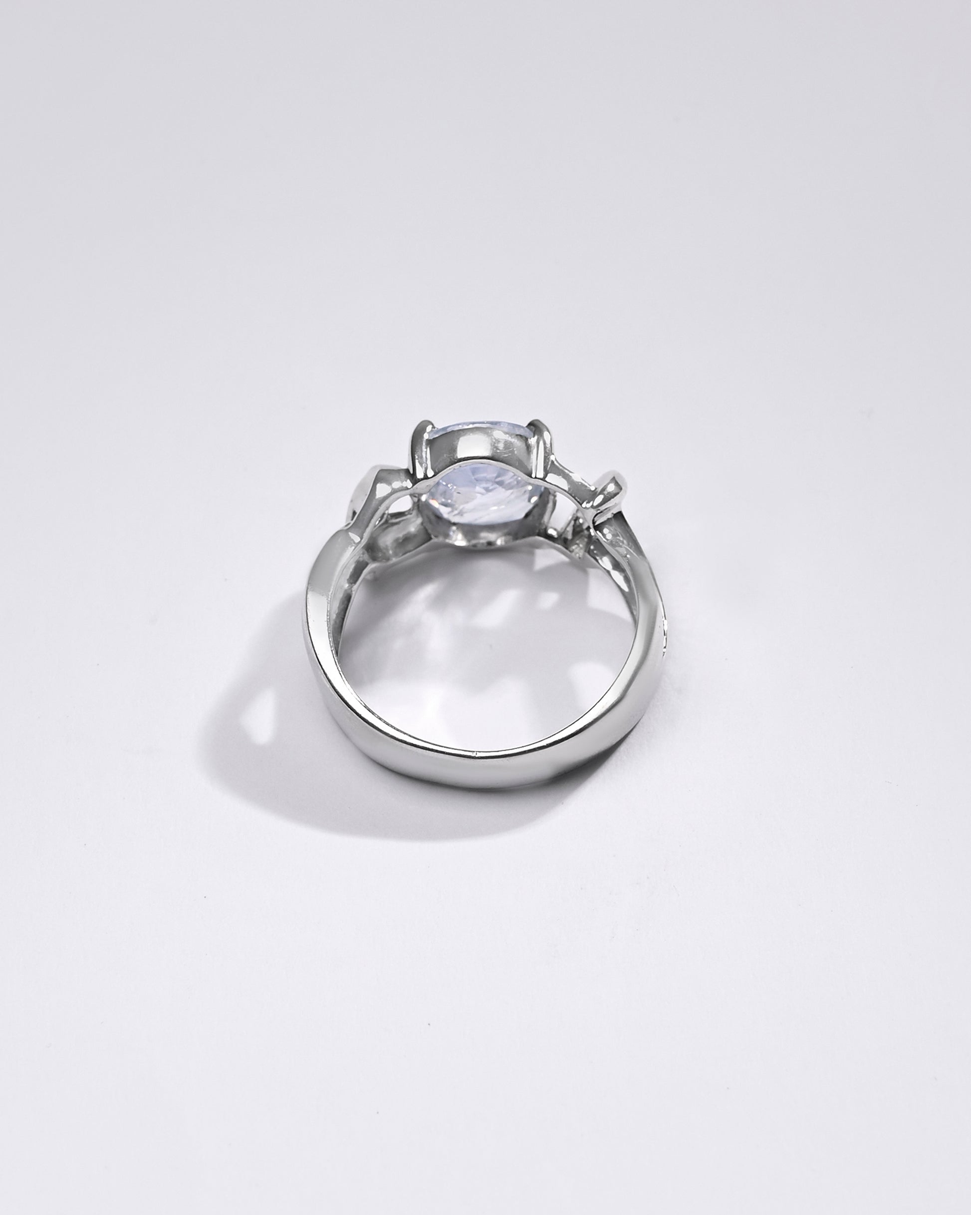 Premium Blue Sapphire (Neelam) Ring in 925 Silver - #1210N4 - Myra