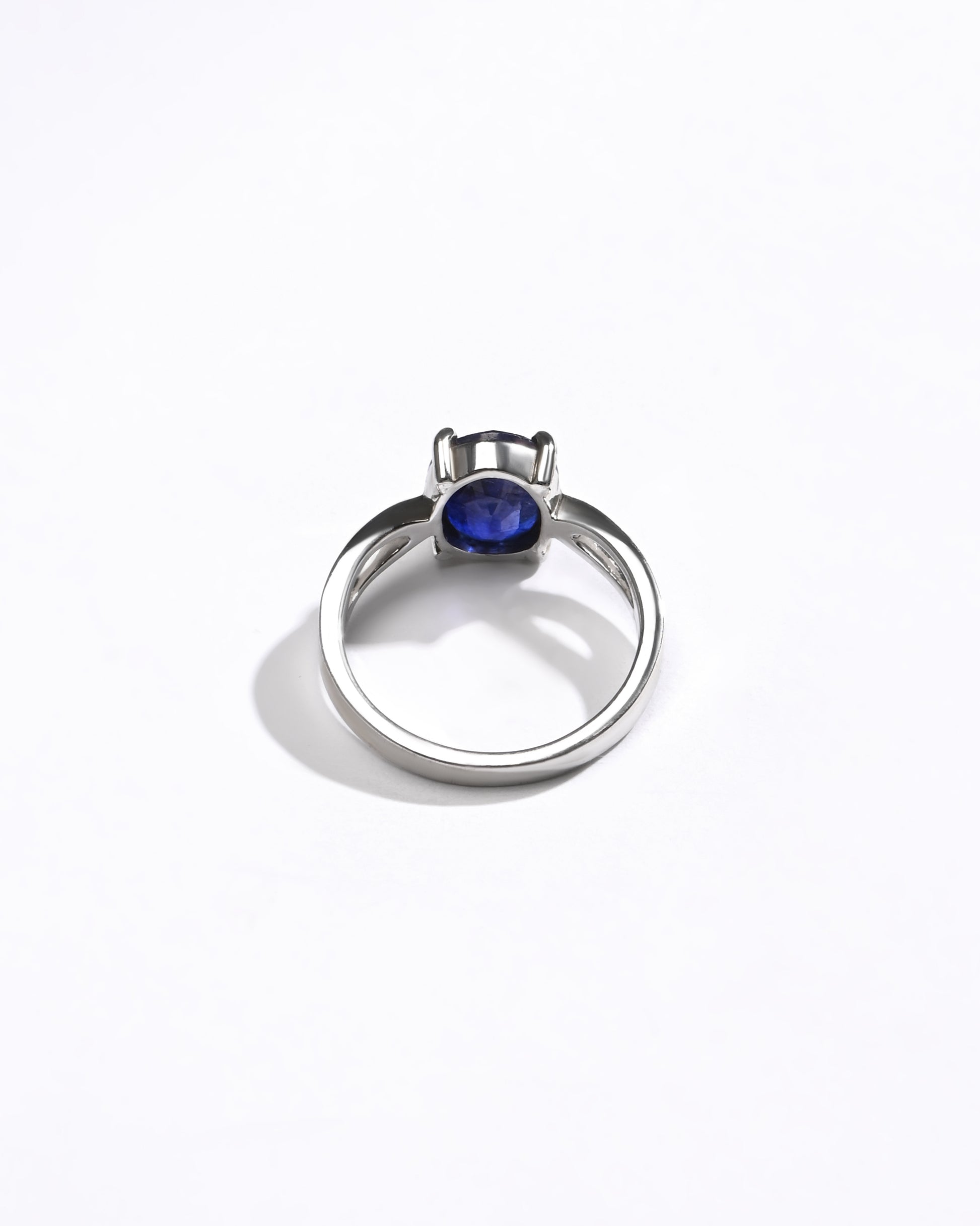 Daily Wear Blue Sapphire (Neelam) Ring – 925 Silver - 1102N4 - Myra