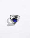 Elegant Blue Sapphire (Neelam) Ring – 925 Silver - 1103B - Myra